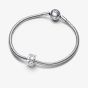 PANDORA Sterling Silver Heart Pattern Clip Charm 792828C00