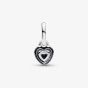 PANDORA ME Sterling Silver Black Chakra Mini Heart Dangle Charm 793042C01