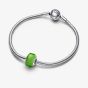 PANDORA Sterling Silver Green Mini Murano Glass Charm 793106C00