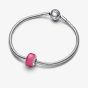 PANDORA Sterling Silver Pink Mini Murano Glass Charm 793107C00