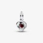 PANDORA Sterling Silver Red Cubic Zirconia January Birthstone Charm 793125C01