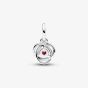 PANDORA Sterling Silver Red Cubic Zirconia January Birthstone Charm 793125C01