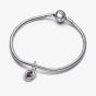 PANDORA Sterling Silver Red Cubic Zirconia January Birthstone Charm 793125C01
