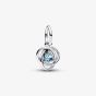 PANDORA Sterling Silver Blue Cubic Zirconia March Birthstone Charm 793125C03