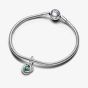 PANDORA Sterling Silver Green Cubic Zirconia May Birthstone Charm 793125C05