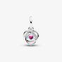 PANDORA Sterling Silver Pink Cubic Zirconia October Birthstone Charm 793125C10