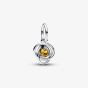 PANDORA Sterling Silver Yellow Cubic Zirconia November Birthstone Charm 793125C11