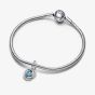 PANDORA Sterling Silver Blue Cubic Zirconia December Birthstone Charm 793125C12