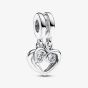 PANDORA Sterling Silver Cubic Zirconia Forever & Always Double Charm 793232C01