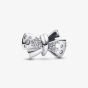 PANDORA Silver Sparkling Bow Charm 793442C01