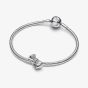 PANDORA Silver Sparkling Bow Charm 793442C01