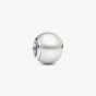 PANDORA White Round Charm 793781C01