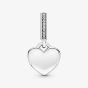 PANDORA Sterling Silver Cubic Zirconia Heart Dangle Charm 798761C01