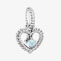 PANDORA December Birthstone Heart Dangle Charm 798854C07