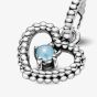 PANDORA December Birthstone Heart Dangle Charm 798854C07