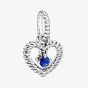 PANDORA Sterling Silver Blue Cubic Zirconia September Birthstone Dangle Charm 798854C12
