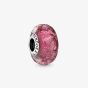 PANDORA Sterling Silver Fancy Pink Murano Glass Charm 798872C00