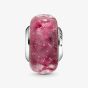 PANDORA Sterling Silver Fancy Pink Murano Glass Charm 798872C00