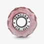 PANDORA Sterling Silver Fancy Pink Murano Glass Charm 798872C00