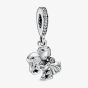 PANDORA Sterling Silver Cubic Zirconia Married Couple Dangle Charm 798896C01