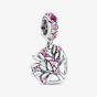 PANDORA Pink Heart Family Tree Dangle Charm 799153C01