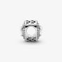 PANDORA Silver Sparkling Levelled Hearts Charm 799218C01