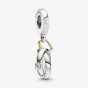 PANDORA Two Colour Wedding Rings Dangle Charm 799319C01