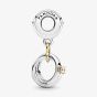 PANDORA Two Colour Wedding Rings Dangle Charm 799319C01