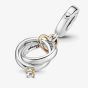 PANDORA Two Colour Wedding Rings Dangle Charm 799319C01