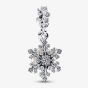PANDORA Opalescent Snowflake Double Dangle Charm 794142C01