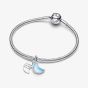 PANDORA Crescent Moon Double Dangle Charm 794272C01