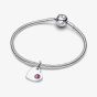 PANDORA February Birthstone Heart Dangle Charm 794295C02