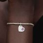PANDORA February Birthstone Heart Dangle Charm 794295C02
