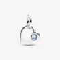 PANDORA March Birthstone Heart Dangle Charm 794295C03