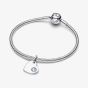 PANDORA March Birthstone Heart Dangle Charm 794295C03