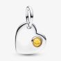 PANDORA November Birthstone Heart Dangle Charm 794295C11