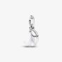 PANDORA Silver Snowdrop Flower Dangle Charm 794239C01