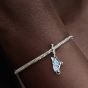 PANDORA Silver Blue Butterfly Wing Dangle Charm 794241C01