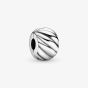 PANDORA Silver Polished Feathered Clip Charm 791752