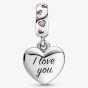 PANDORA Mum Script Heart Dangle Charm 798887C01