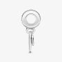PANDORA Silver Heart Disc Dangle Charm 799212C01