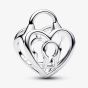 PANDORA Silver Openwork Heart Padlock Charm 794358C00
