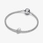 PANDORA Silver Openwork Heart Padlock Charm 794358C00