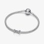 PANDORA Silver Amour Script Charm 794426C00