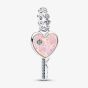 PANDORA Opalescent Heart Key Dangle Charm 794427C01