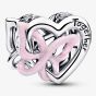 PANDORA Silver Entwined Heart & Butterfly Charm 794475C01