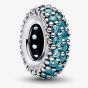 PANDORA Silver & Ice Blue Stone Spacer Charm 791359C01