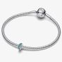 PANDORA Silver & Ice Blue Stone Spacer Charm 791359C01
