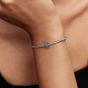PANDORA Silver & Ice Blue Stone Spacer Charm 791359C01