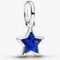 PANDORA Silver & Blue Star Mini Dangle Charm 794613C01